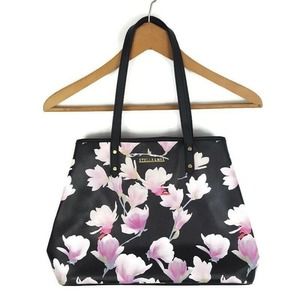 Stella & Max Floral Large Shoulder Bag Tote Black